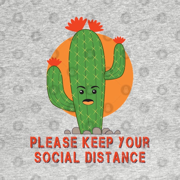 Cactus Social Distancing by Teeman